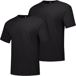 Hanes เสื้อยืดผู้ชาย beefy-T, เสื้อยืดผ้าฝ้ายเฮฟวี่เวท1หรือ2แพ็คใหญ่ & สูง - Product Image 1