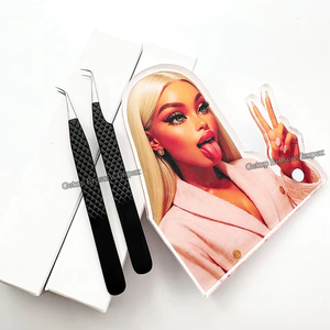 Latest Quality Sustainable Acrylic Doll Lash <b>Tile</b> With <b>Magnet</b> For Eyelash Extension Tweezers Custom Lash <b>Tile</b> Available - Product Image 1