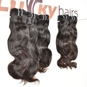 100% vague de corps naturel noir qualité faisceaux bruts cuticule aligné vietnamien Machine Double trame vague lâche Extensions de cheveux humains - Product Image 2