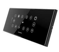 Interrupteur mural intelligent sans fil WiFi LED pour maison connectée Fox Domotics, contrôle tactile intelligent, 6 modules, certifié CE, verre résistant aux chocs