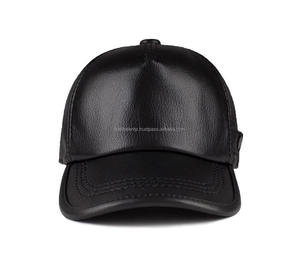 Gorras de béisbol de piel de oveja, sombreros de cuero de 5 paneles, colección personalizada, sombrero de béisbol marrón chocolate - Product Image 5