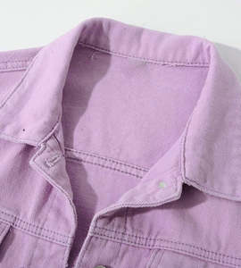 Chaqueta Vaquera de Punto para Mujer, Nueva Moda Otoñal, Talla Grande, Logotipo Personalizado, Alta Calidad, Transpirable y Resistente al Viento - Product Image 3