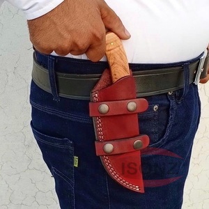 Couteau de survie pliant multifonctionnel pour l'extérieur Couteau de camping Couteau utilitaire de survie pour l'extérieur Étui en cuir - Product Image 5