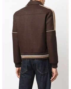 Abrigo callejero de lona de alta calidad para hombre, diseños bordados personalizados, recién llegado, chaqueta universitaria de moda al por mayor - Product Image 4