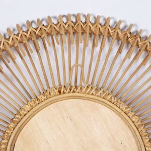 Venta al por mayor de espejo de ratán natural Sunburst diseño bohemio decoración de pared de color natural hecho a mano decoración del hogar del fabricante de Vietnam - Product Image 6