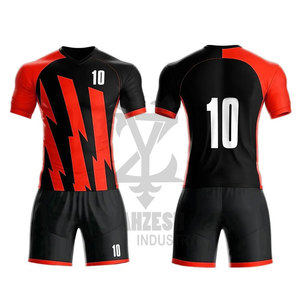 Maillot et uniforme de football personnalisés pour hommes 2023, séchage rapide, respirant, haute qualité, 100% polyester, imprimé par transfert thermique - Product Image 5