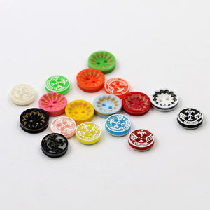 12mm 15mm Usine Résine Bouton DIY Coloré Nouveau Mot 4 Trous Vêtements Boutons Boutons pour Chemise/Vêtements - Product Image 2
