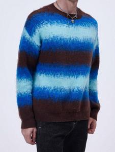 Haute qualité doux confortable Mohair mode porter pull pour hommes Logo personnalisé respirant nouveau style pull col rond pull - Product Image 6