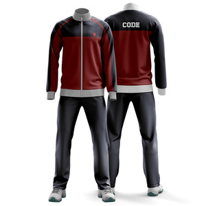 ชุดวอร์มสองชิ้นมีซิประบายอากาศสำหรับชายและหญิงชุดออกกำลังกายเล่นฟิตเนสแบบปรับแต่งได้ - Product Image 5