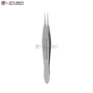 Pinzas de Sutura CASTROVIEJO, Puntas Rectas de 0.12mm, 1x2 Dientes, Plataforma de Amarre Recubierta, Instrumentos Médicos de Microcirugía Oftálmica - Product Image 2