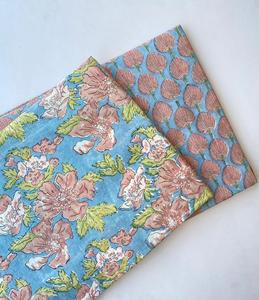 Fait à la main respirant main bloc imprimé 100% coton tissu fabriqué à la main Jaipur patrimoine traditionnel bloc impression coton tissu - Product Image 1