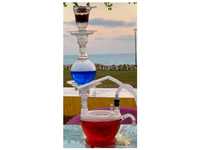 Qualité supérieure, luxe, verre givré soufflé à la main, robuste, pour mini chichas, best-seller, design unique, multicolore