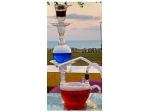 Chichas miniatures en verre givré de qualité supérieure, design unique, multicolores, best-seller, chichas égyptiennes, refroidisseurs à plusieurs niveaux - Product Image 4