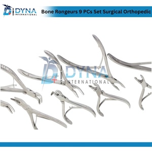 Kit de Rongeurs Manuales de Alta Calidad de 9 Piezas, Instrumentos Quirúrgicos Ortopédicos de Acero Inoxidable Clase I con Certificación CE - Product Image 2
