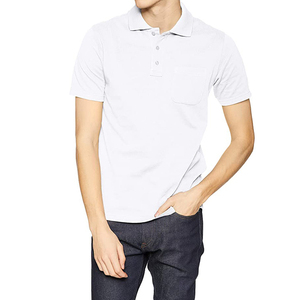 Chemises polo à manches courtes en coton piqué pour hommes, logo personnalisé pour les chemises polo de travail - Product Image 6