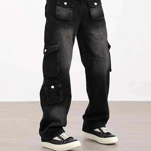 Pantalones Cargo para hombre al aire libre Material de algodón con bolsillos utilitarios Diseño duradero Perfecto para senderismo Ropa de trabajo y viajes - Product Image 5