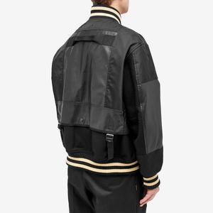 OEM personalizado cadena chenilla parche bordado manga de cuero vintage béisbol Letterman chaqueta universitaria para los hombres - Product Image 4