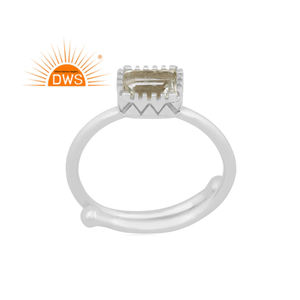 Meilleure vente bague empilable en argent sterling fin avec améthyste verte naturelle bijoux personnalisés pour femmes cadeau pour elle - Product Image 1