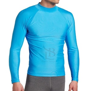 Hot Selling Custom Size Men's Rash Guard <b>Long</b> <b>Sleeve</b> Compression Fitness Fabric Comfortable and for <b>Swimming</b> Men's Rash Guards - Product Image 1