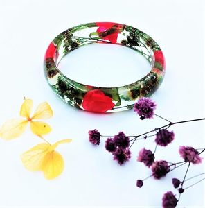 Bracelets élégants en résine pour tenues de modèles d'anges traditionnels et modernes, bracelets personnalisés peints à la main de qualité supérieure pour mariage - Product Image 4