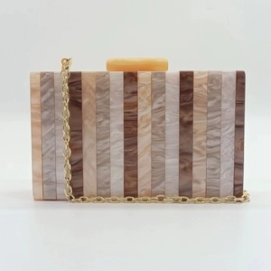 Color Block Marble Resin Evening Clutch Bags Women Chic Elegant Hand-painted <b>Angel</b> <b>Top</b> Handle Customized Purses Handbag - Product Image 3