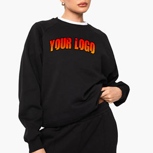 OEM de alta calidad de peso pesado 100% algodón pulóver señoras sudaderas con capucha personalizado DTG impreso Logotipo de gran tamaño en blanco sudadera de mujer - Product Image 1