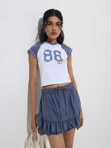 Verano 2025, camiseta de manga corta holgada de talla grande de algodón para mujer, bordado estampado, ligero, transpirable, servicio OEM/ODM BD - Product Image 3