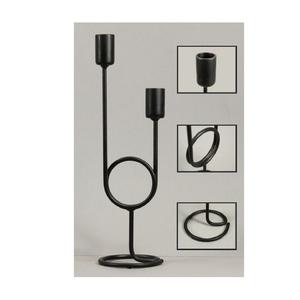 Ensemble de bougeoirs en métal artisanal avec finition de qualité supérieure, parfait pour le salon, la table à manger, la chambre à coucher, la décoration festive - Product Image 4