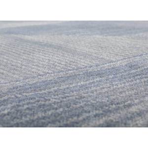 Alfombra Azul Azalea Anudada a Mano de Lana y Seda de Bambú con Patrón Geométrico y Abstracto para el Hogar o la Habitación de Adolescentes Modelo AKWB-1345 - Product Image 3