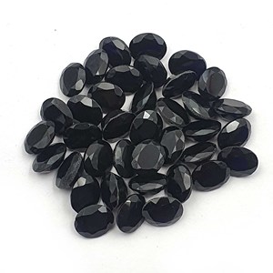 IGI chứng nhận tự nhiên màu đen <span class=keywords><strong>Onyx</strong></span> Loose rất nhiều 32pcs hình bầu dục cắt 101 CT đá quý màu hồng màu xanh lá cây màu đỏ tông màu vàng nhiệt được xử lý màu xanh lá cây <span class=keywords><strong>Onyx</strong></span> - Product Image 1