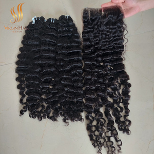 Paquete de pelo rizado birmano crudo al por mayor de primera calidad Super doble dibujado proveedor vietnamita de alta calidad - Product Image 5