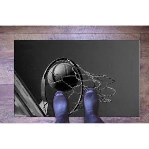 Tapis imprimé ballon de basket - Tapis de gym, paillasson, tapis de motivation, tapis à poils doux - Product Image 5