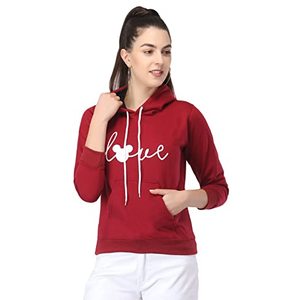 Girls Love Print Fleece Fabric <b>Hoodie</b> - Product Image 5