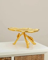 Gouden Metallic Cakestand Metalen Caketribune Staat Stevig Op Bruiloften En Bijeenkomsten Met Een Symbolische Zoetheid Van Gedeelde Vreugde