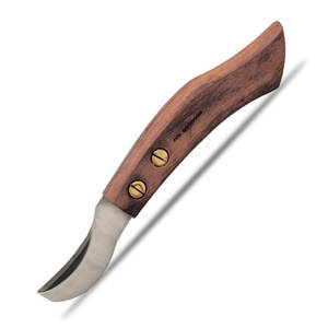 Cuchillo de Doble Filo para Recortar Cascos de Caballos, de Acero Inoxidable J2, con Mango de Madera, Reutilizable y Duradero, Herramienta de Herrador para un Recorte Preciso - Product Image 2
