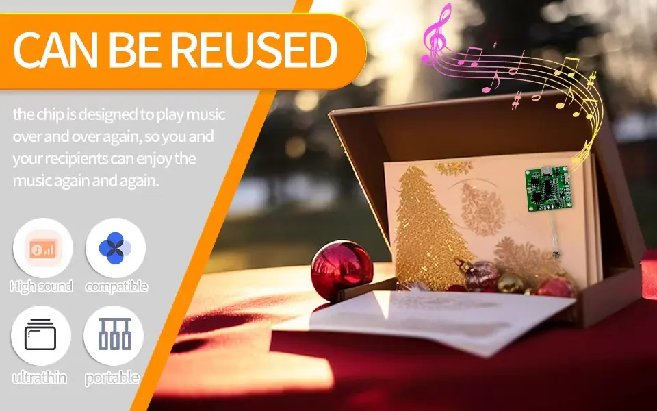क्रिसमस DIY उपहार के लिए हॉट सेल यूएसबी डाउनलोड करने योग्य प्रेस बटन 8 एमबी एमपी 3 म्यूजिक वॉयस प्लेयर साउंड मॉड्यूल