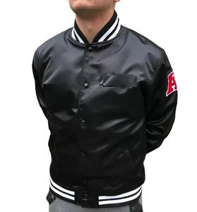 Chaqueta de Satén con Capucha para Hombre, Diseño 2025, de la Mejor Calidad, Ligera, para Invierno, Transpirable, Resistente al Viento, con Impresión Frontal Personalizada, OEM - Product Image 1