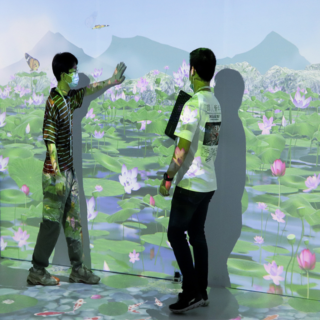 Wholesale Indoor Interactive Immersive Projection System for Exhibition Hall Museum 3D Mapping Room with Motion Sensor Control