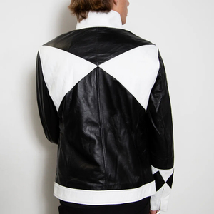 Veste en cuir de haute qualité pour hommes col montant nouveau style veste d'hiver classique respirante à la mode - Product Image 2