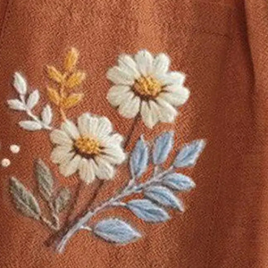 Vestido de lino suave bordado a mano para niñas, estilo informal para el primer cumpleaños de niños pequeños, OEM hecho en Vietnam - Product Image 5