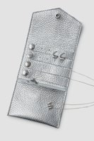 Pochette de voyage à roulettes en PU avec logo personnalisé, sacs de rangement robustes, petite pochette portable avec fermeture à bouton, bijoux modernes