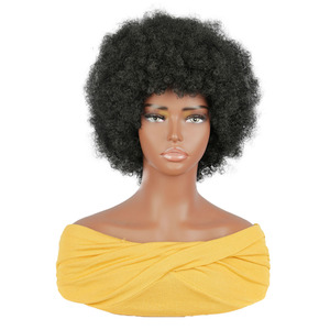 Machine à boucler les cheveux courte et bon marché en gros pour couper les cheveux artificiels en noir pour femmes, 10 pouces de long. - Product Image 1