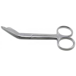 กรรไกรตัดผ้าพันแผลสแตนเลสด้วยมืออุปกรณ์ทันตกรรมมาตรฐานความปลอดภัยสำหรับการผ่าตัดช่องปาก - Product Image 4