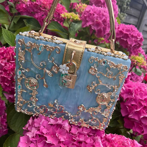 Bolso de Mano de Resina Epoxi Premium |   Bolso de Mano Moderno de Resina para Damas |   Moda de Lujo para Bodas, Impermeable y Ecológica - Product Image 1
