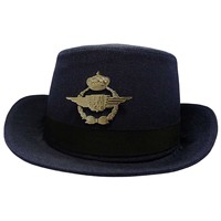 THREEATONE ENTERPRISES Alemania Gorra de Comandante de la Marina Real Bordada a Mano, Poliéster+PVC, Cuatro Estaciones, Alta Calidad, para Adultos