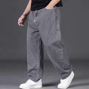 Pantalones vaqueros lavados vintage con parche bordado colorido, pantalones cargo holgados de cintura alta para hombres y mujeres, ropa de calle cómoda y versátil - Product Image 2