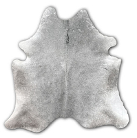 Tapis en cuir de vache gris du Brésil - Qualité haut de gamme - Produit naturel - L'emplacement des tapis en cuir de vache de la plus haute qualité