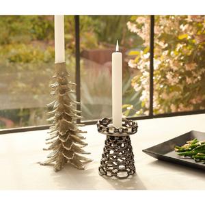 Support de bougie en laiton et aluminium fait main, élégance intemporelle, finition haut de gamme, style porte-bougie, décoration d'intérieur haut de gamme - Product Image 2