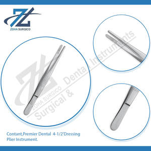 Pince à pansements manuelle Premier Dental 4-1/2, instrument certifié CE, instruments chirurgicaux dentaires de haute qualité, poignée ergonomique - Product Image 4