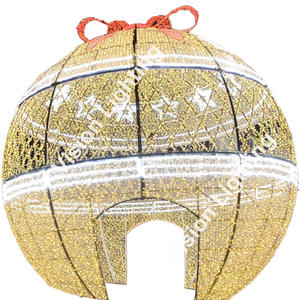 230V Noël et Thanksgiving <span class=keywords><strong>Vacances</strong></span> IP65 Décorations Extérieures RVB DMX512 Ball Arch Motif Light - Product Image 3